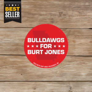 Bulldogs for Burt Jones Stickers
