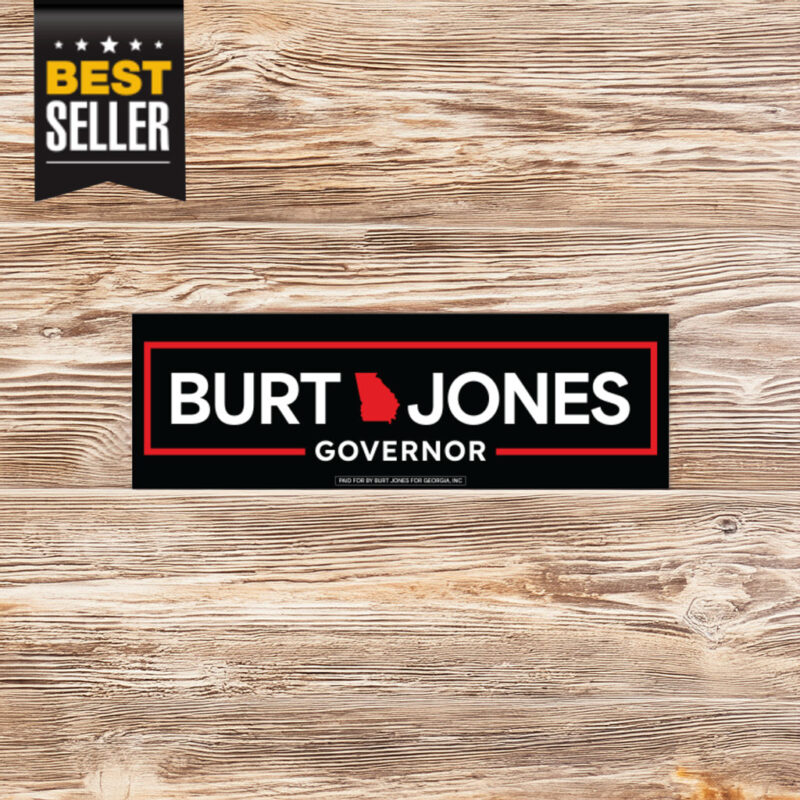 Burt Jones Governor Bumper Sticker