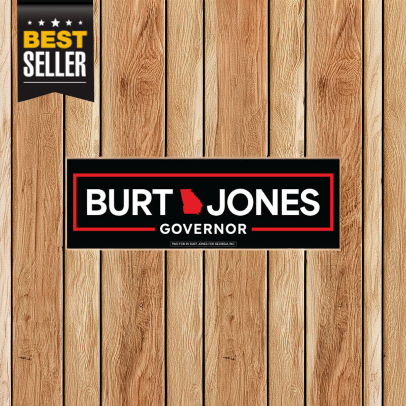 Burt Jones Governor Bumper Sticker