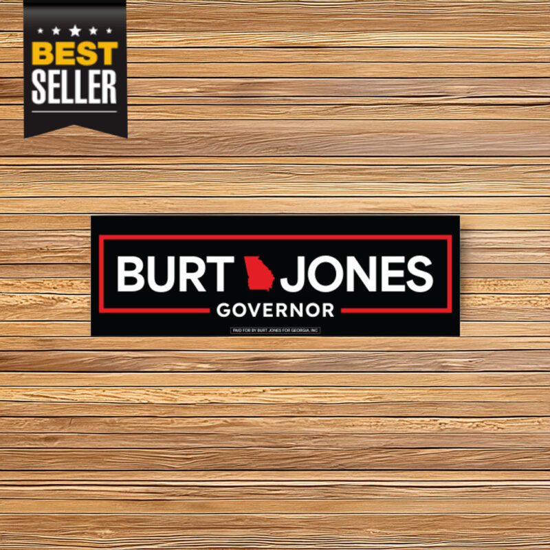 Burt Jones Governor Bumper Sticker