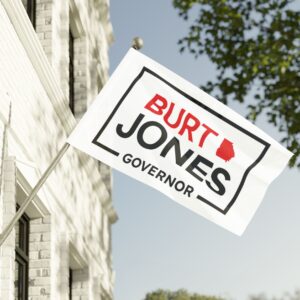 Burt Jones Governor Flag