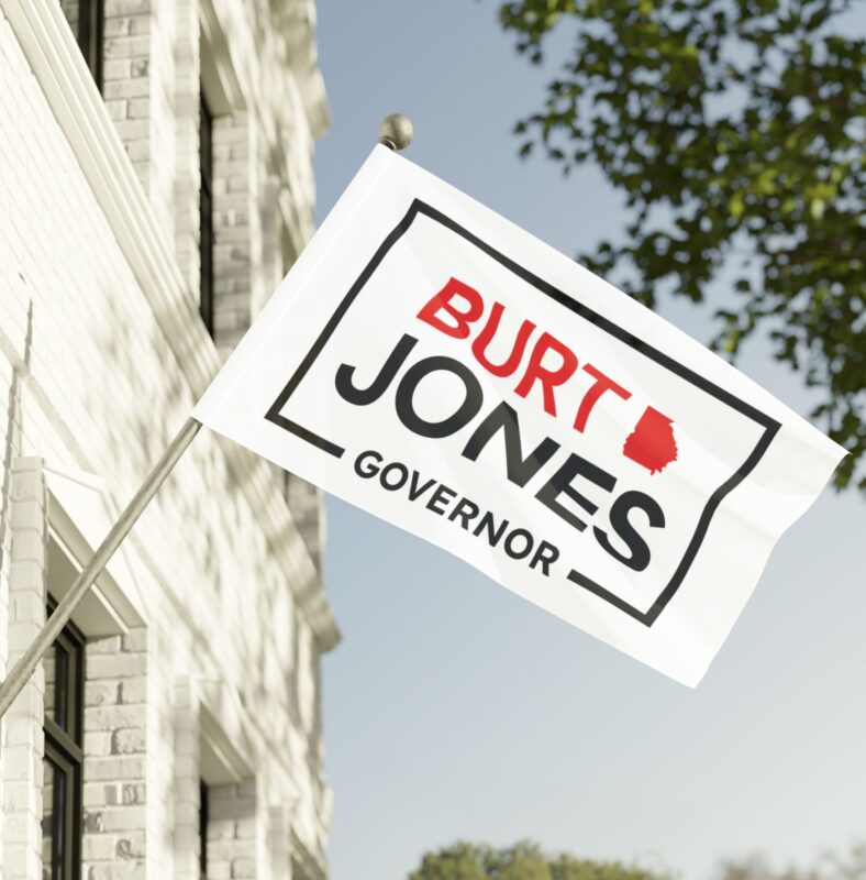 Burt Jones Governor Flag