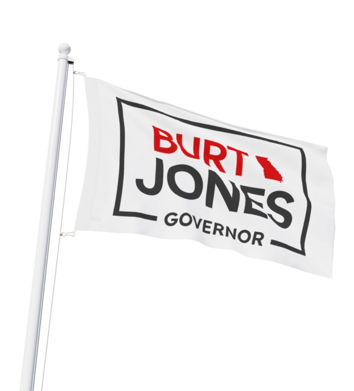 Burt Jones Governor Flag