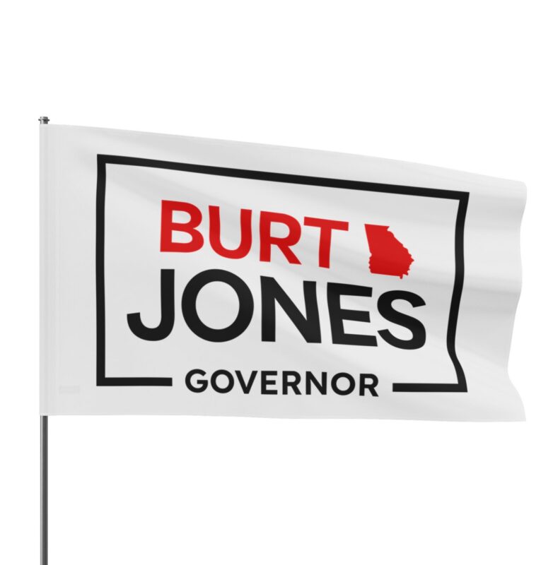 Burt Jones Governor Flag