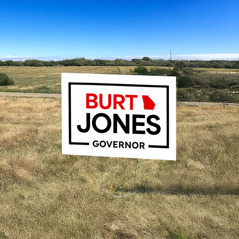 Burt Jones Governor Yard Sign